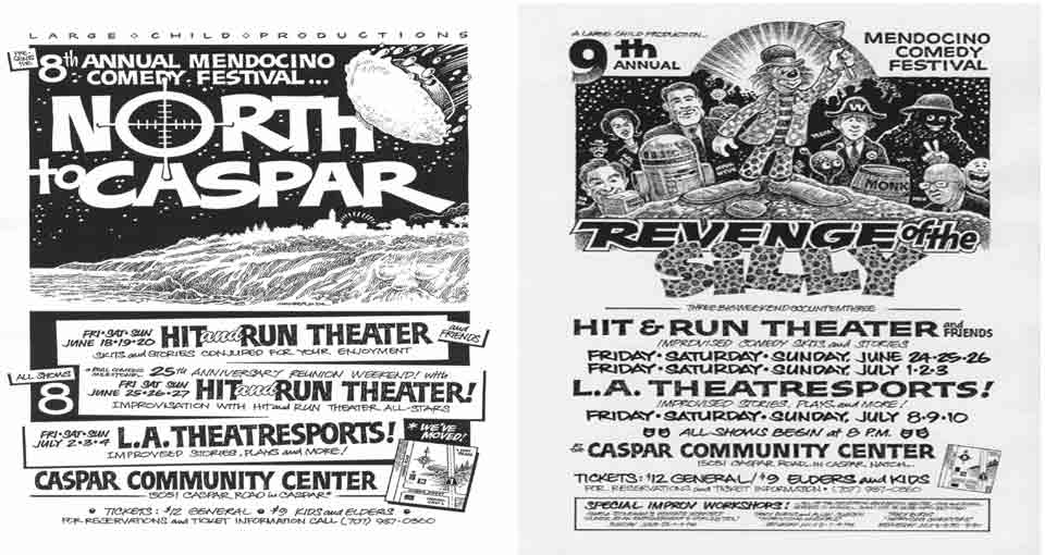 Mendocino Comedy Festival Posters 2004 & 2005